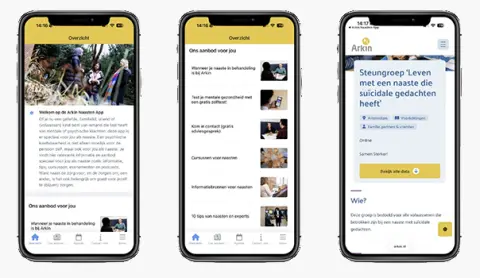Arkin lanceert Naastenapp voor mensen die zorgen voor iemand met een psychische kwetsbaarheid