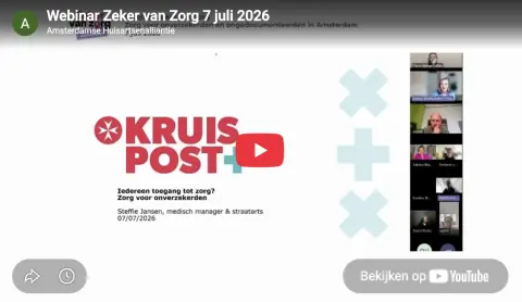 Webinar terugkijken: zorg voor onverzekerde en ongedocumenteerde mensen in Amsterdam